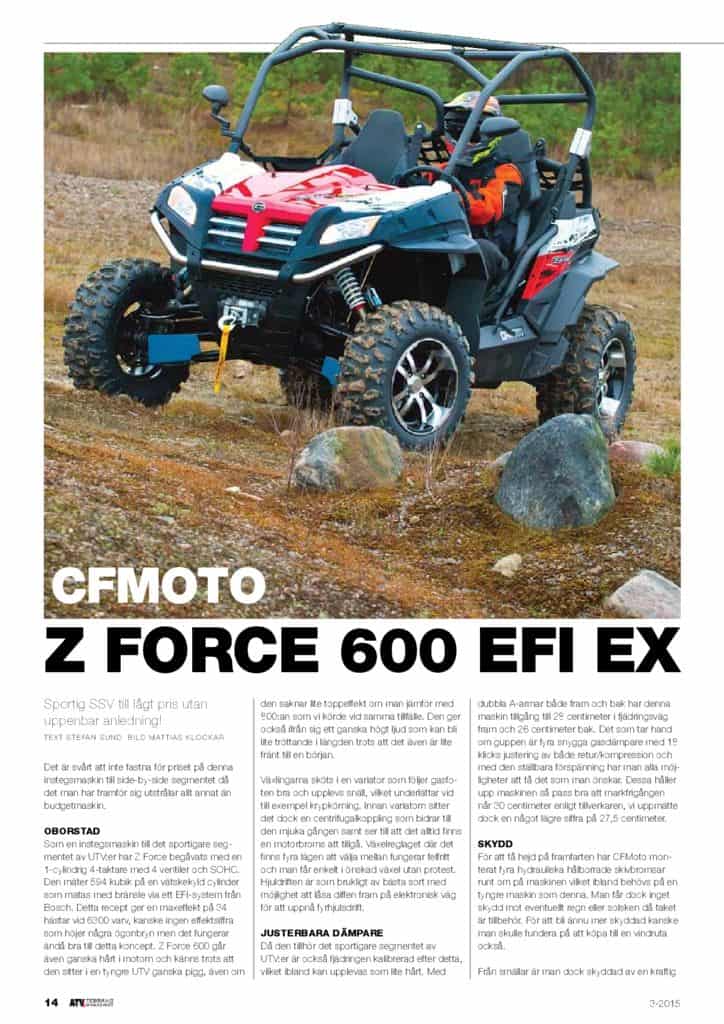 thumbnail of 2015 Cfmoto Z FORCE 600 EFI EX