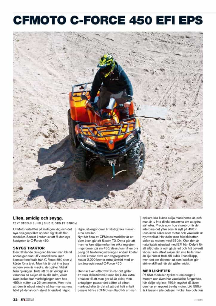 thumbnail of 2016 CFMoto C-Force 450 EFI EPS