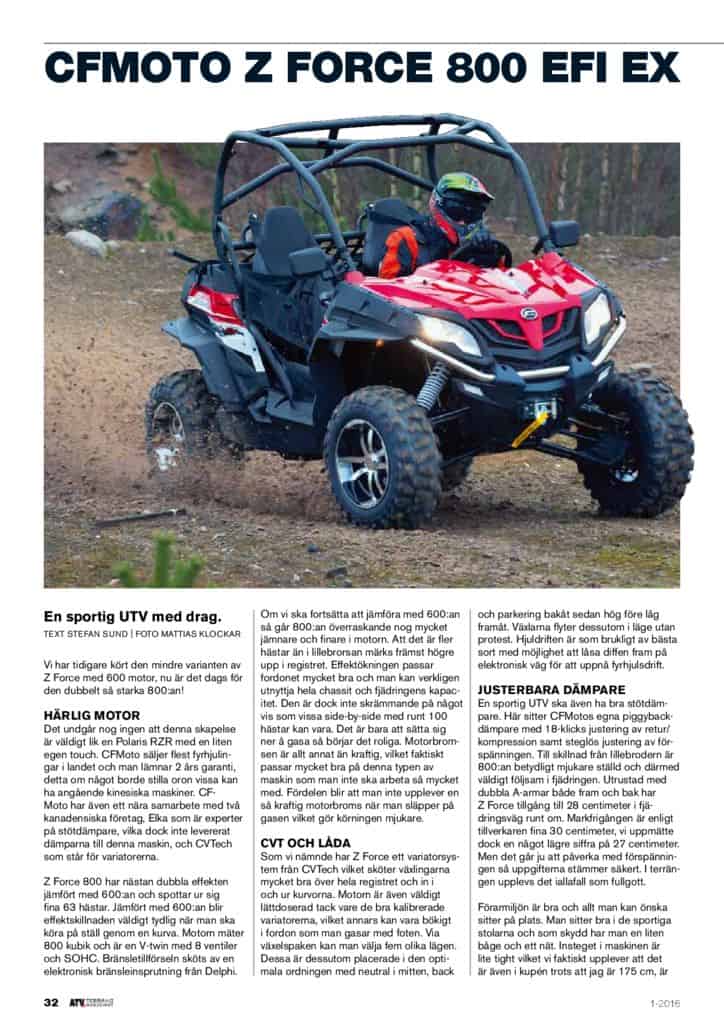 thumbnail of 2016 CFmoto Z FORCE 800