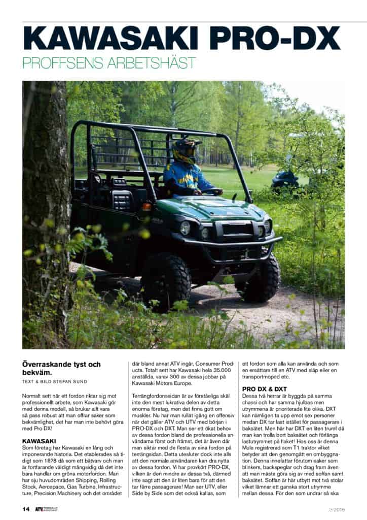 thumbnail of 2016 Kawasaki PRO-DX